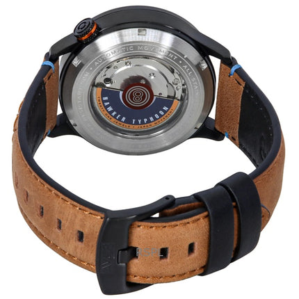 Montre automatique pour homme AVI-8 Hawker Typhoon Baldwin, cadran orange brûlé, AV-4119-02
