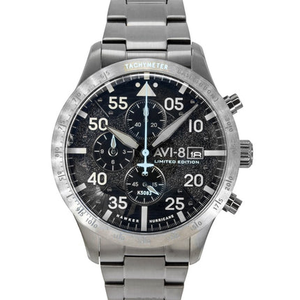 Montre homme AVI-8 Hawker Hurricane Chronograph Édition Limitée 90e Anniversaire Cadran Gris Hangar Quartz AV-4130-44