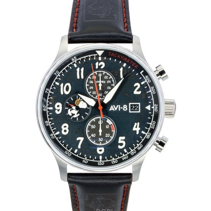 Montre homme AVI-8 Hawker Hurricane Classic Chronograph Limited Edition Ace, cadran noir, mouvement à quartz AV-4132-01