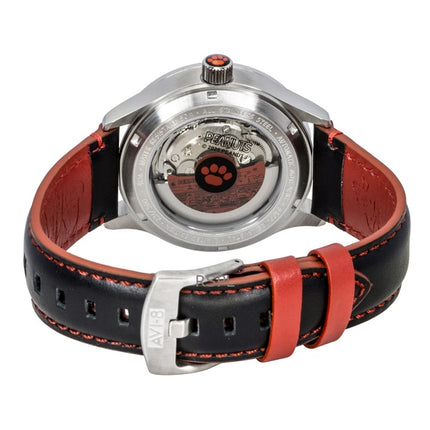 Montre homme AVI-8 Hawker Hurricane Kent GMT Édition Limitée Doghouse Cadran Noir et Rouge Automatique AV-4136-01
