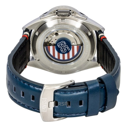 Montre homme AVI-8 P-51 Mustang Hitchcock Édition Limitée 85e anniversaire Cadran argenté Automatique AV-4146-01