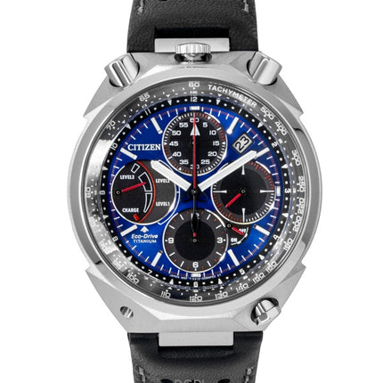Montre Citizen Promaster Tsuno Chronograph Racer Édition limitée Cadran bleu Eco-Drive Diver&#39;s AV0088-01L 200 m pour homme