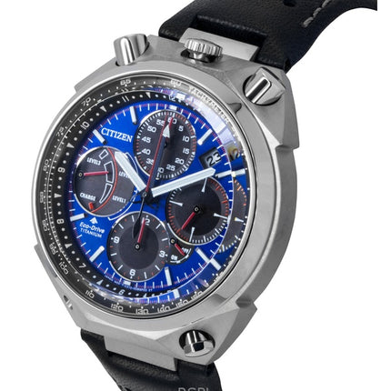 Montre Citizen Promaster Tsuno Chronograph Racer Édition limitée Cadran bleu Eco-Drive Diver&#39;s AV0088-01L 200 m pour homme