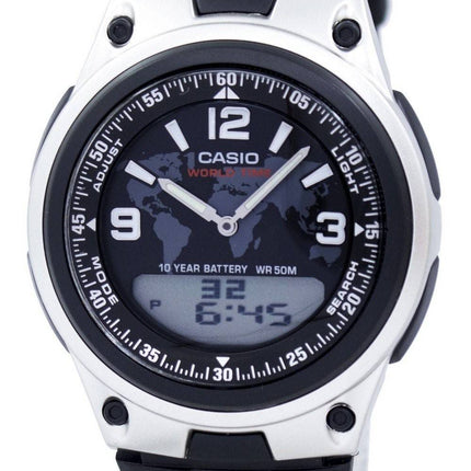 Casio Databank monde temps fiche analogique numérique AW-80-1A2V montre homme