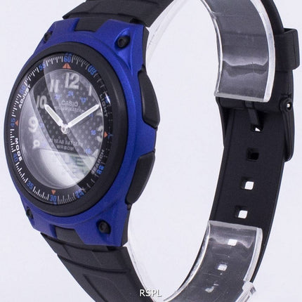 Analogique Casio Illuminator numérique fiche noir/bleu AW-80-2BVDF AW-80-2BV montre homme