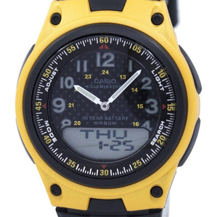 Montre Casio Illuminator monde temps analogique numérique AW-80-9BV AW80-9BV hommes