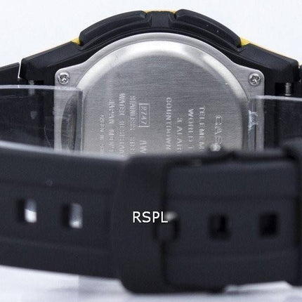Montre Casio Illuminator monde temps analogique numérique AW-80-9BV AW80-9BV hommes