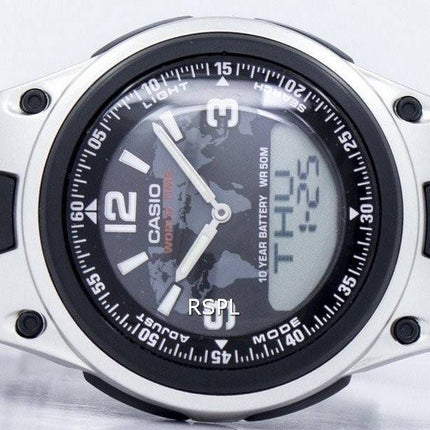 Casio World Time Banque de données numérique analogique AW-80D-1A2V AW80D-1A2V montre homme