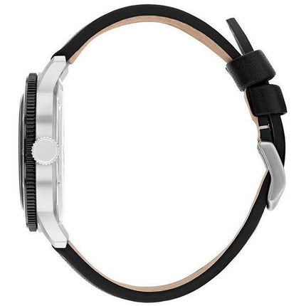 Montre Citizen Blue Dial en cuir de veau Eco-Drive AW0077-19L 100M pour homme