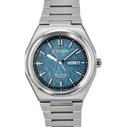 Montre homme Citizen Zenshin Super Titanium Eco-Drive AW0130-85X, cadran vert, 100 m