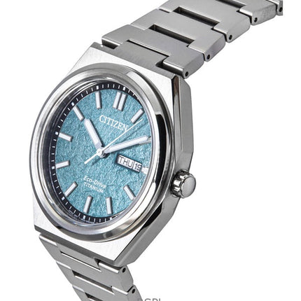 Montre homme Citizen Zenshin Super Titanium Eco-Drive AW0130-85X, cadran vert, 100 m
