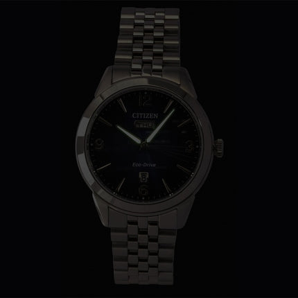 Montre homme Citizen Rolan Eco-Drive AW0150-53L 100M, cadran bleu, acier inoxydable