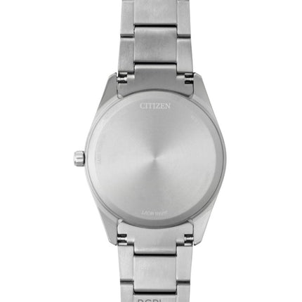 Montre homme Citizen Eco-Drive AW0151-85E en acier inoxydable, cadran noir, étanche à 100 m