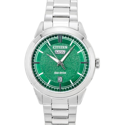Montre homme Citizen Eco-Drive AW0151-85X 100M en acier inoxydable et cadran vert
