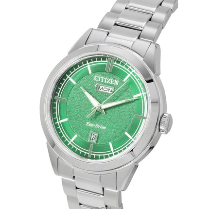 Montre homme Citizen Eco-Drive AW0151-85X 100M en acier inoxydable et cadran vert