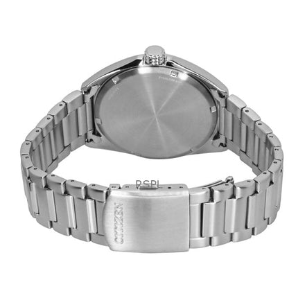 Montre homme Citizen Eco-Drive AW1571-76X en acier inoxydable avec cadran vert et bracelet en cuir 100 m