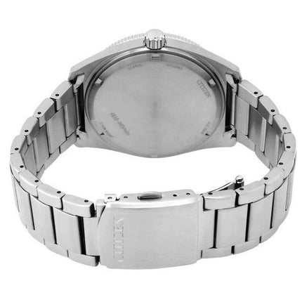 Montre pour homme Citizen Core Collection Eco-Drive en acier inoxydable avec cadran noir AW1760-81E 100M