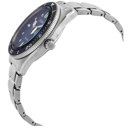 Montre pour homme Citizen Eco-Drive en acier inoxydable avec cadran bleu AW1761-89L 100M