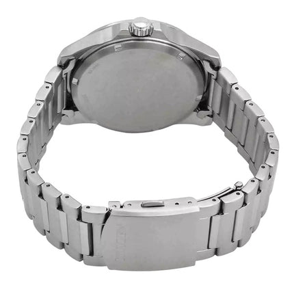 Montre homme Citizen Marine en acier inoxydable avec cadran jaune Eco-Drive AW1816-89X 100M