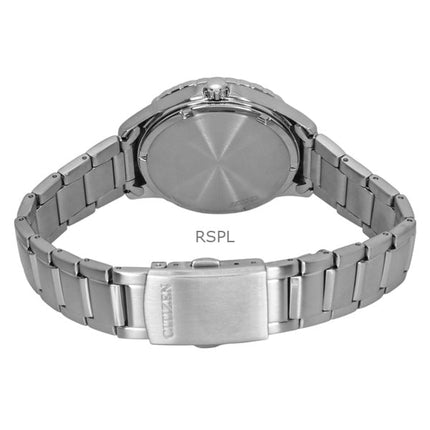 Montre unisexe Citizen Eco-Drive en acier inoxydable, cadran vert AW1828-80X, 100 m