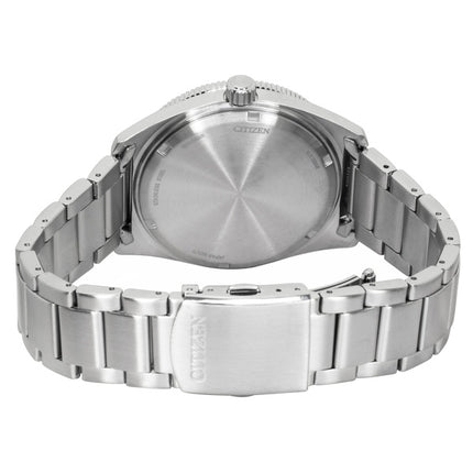 Montre homme Citizen Eco-Drive AW1880-55X 100M, cadran vert, solaire, en acier inoxydable et étanche à 100 m