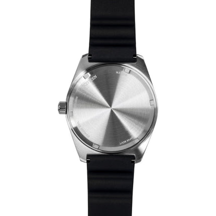 Montre homme Citizen Eco-Drive AW1889-00E, bracelet en caoutchouc noir, cadran noir, solaire, étanche à 100 m