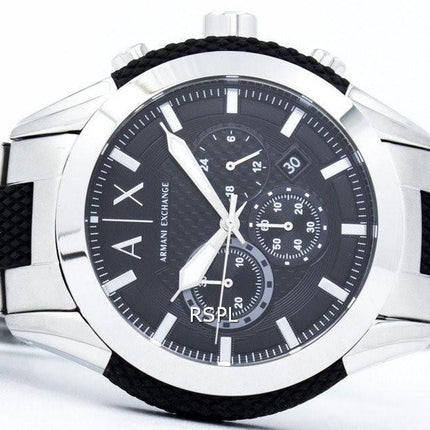 Armani Exchange chronographe cadran noir AX1214 montre homme
