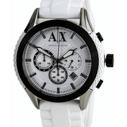 Armani Exchange chronographe cadran blanc AX1225 montre homme