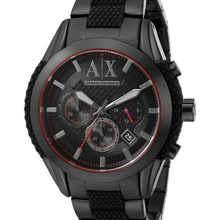 Armani Exchange Quartz chronographe cadran noir AX1387 montre homme