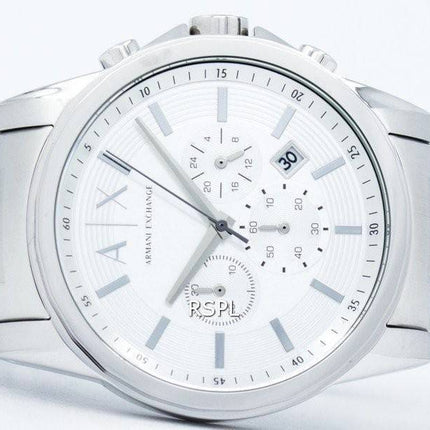 Armani Exchange chronographe cadran argenté AX2058 montre homme