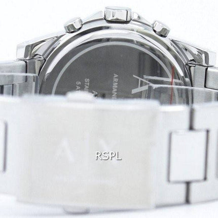 Armani Exchange chronographe cadran argenté AX2058 montre homme