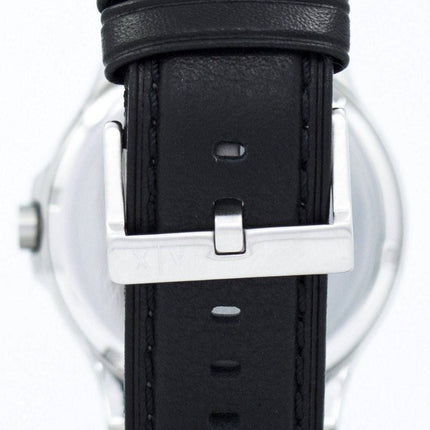 Armani Exchange cadran noir cuir sangle AX2101 montre homme