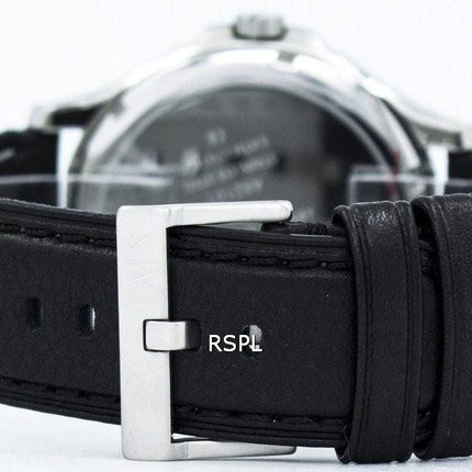 Armani Exchange cadran noir cuir sangle AX2101 montre homme