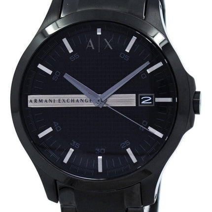 Montre pour homme Armani Exchange en acier inoxydable AX2104 à cadran noir