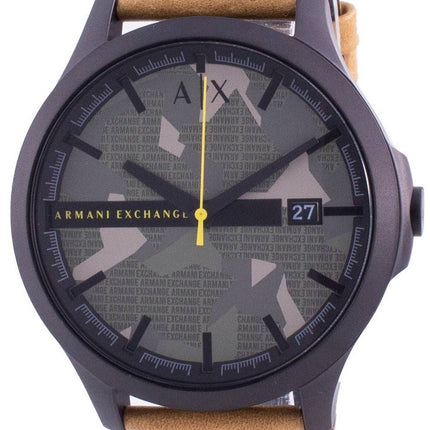 HORSMontre à quartz Armani Exchange Hampton cadran vert AX2412 pour homme
