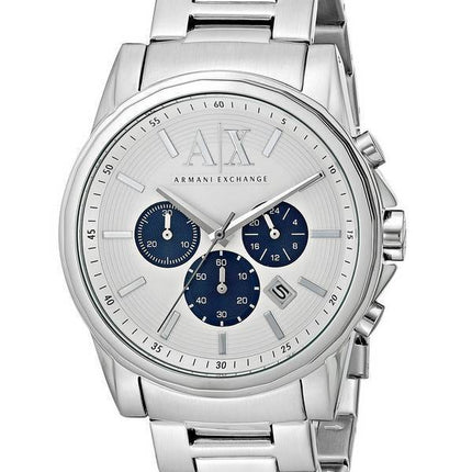 Armani Exchange Quartz chronographe cadran argenté AX2500 montre homme
