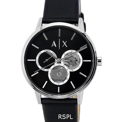 Armani Exchange Multifonction Noir Cadran Coeur Ouvert Quartz AX2745 Montre Homme