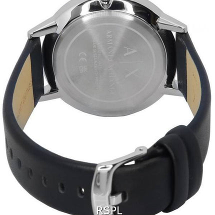 Armani Exchange Multifonction Noir Cadran Coeur Ouvert Quartz AX2745 Montre Homme