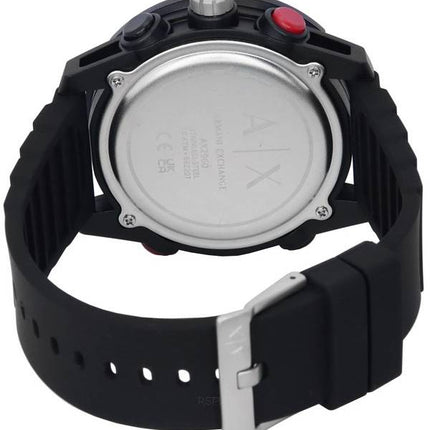 Armani Exchange D-Bolt Analogique Numérique Cadran Argenté Quartz AX2960 100M Montre Homme