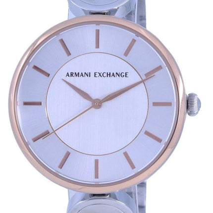 Montre femme Armani Exchange Brooke deux tons en acier inoxydable à quartz AX5381