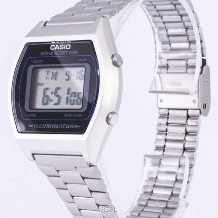 Montre Casio Digital Quartz en acier inoxydable illuminateur B640WD-1AVDF B640WD-1AV homme