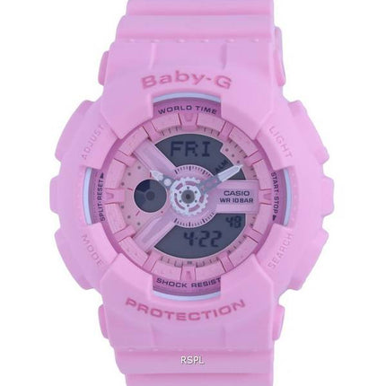 Casio Baby-G Résine Cadran Rose Quartz BA-110-4A1.G BA110-4A1 100M Montre Femme