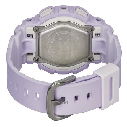 Montre Casio Baby-G analogique-numérique, bracelet en résine, cadran violet, mouvement à quartz BA-110AH-6A, étanche à 100 m, pour femme