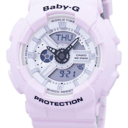Casio Baby-G résistant aux chocs monde temps analogique numérique BA-110BE-4 a Women Watch