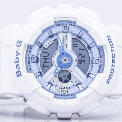 Casio Baby-G résistant aux chocs monde temps analogique numérique BA-110BE-7 a Women Watch