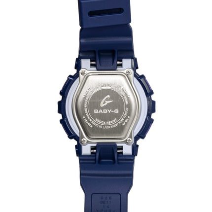 Montre Casio Baby-G analogique-numérique, bracelet en résine, cadran bleu, mouvement à quartz BA-110MC-2A, étanche à 100 m, pour femme