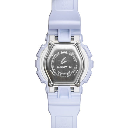 Montre Casio Baby-G analogique-numérique, bracelet en résine, cadran blanc, mouvement à quartz BA-110MC-7A, étanche à 100 m, pour femme