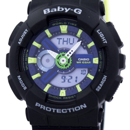 Casio Baby-G résistant aux chocs monde temps analogique numérique BA-110PP-1 a Women Watch