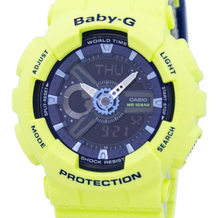Casio Baby-G résistant aux chocs monde temps analogique numérique BA-110PP-3 a Women Watch