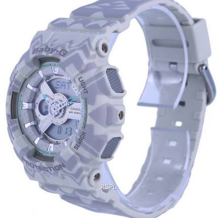 Casio Baby-G Analogique Numérique Cadran Gris Quartz BA-110TP-8A.G BA110TP-8 100M Montre Femme